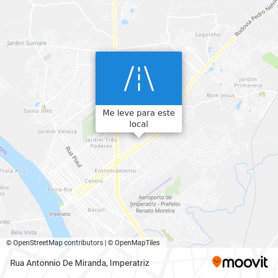 Rua Antonnio De Miranda mapa