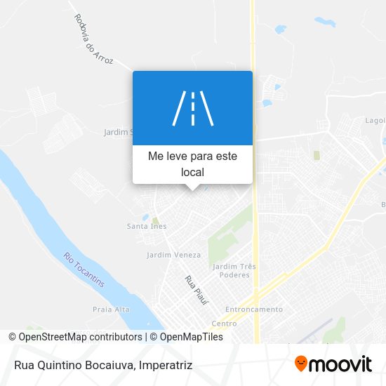 Rua Quintino Bocaiuva mapa