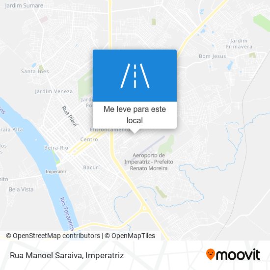 Rua Manoel Saraiva mapa