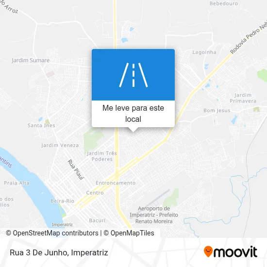 Rua 3 De Junho mapa