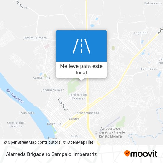 Alameda Brigadeiro Sampaio mapa