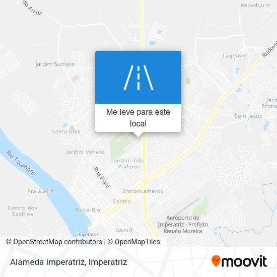 Alameda Imperatriz mapa