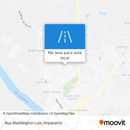 Rua Washington Luís mapa