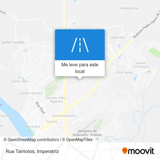 Rua Tamoios mapa