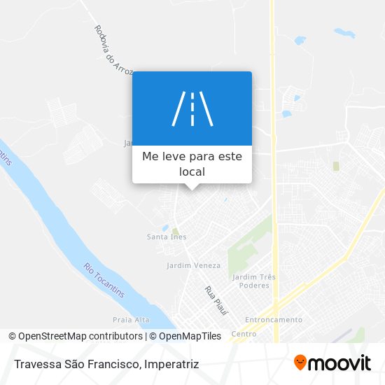 Travessa São Francisco mapa