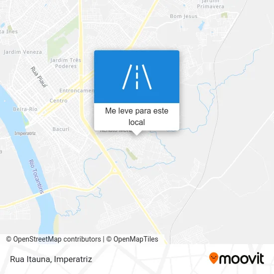 Rua Itauna mapa