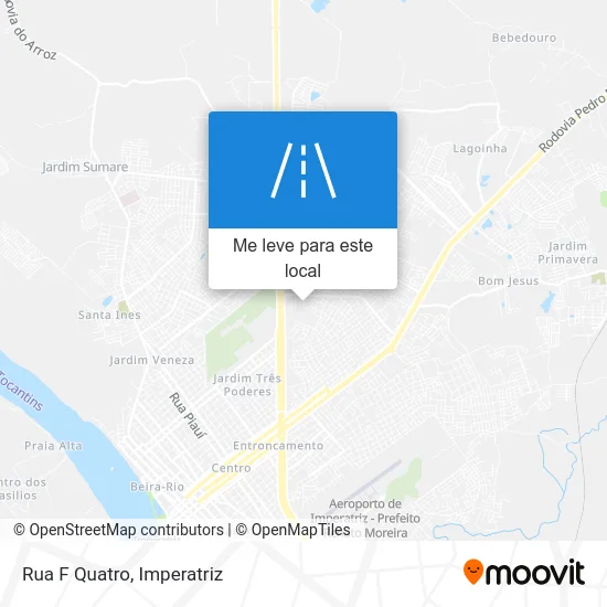 Rua F Quatro mapa