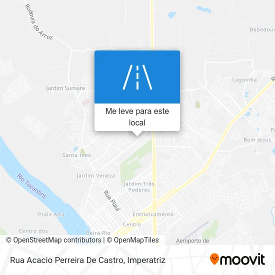 Rua Acacio Perreira De Castro mapa