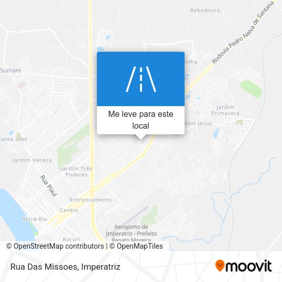 Rua Das Missoes mapa