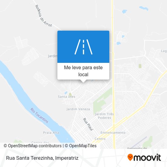 Rua Santa Terezinha mapa