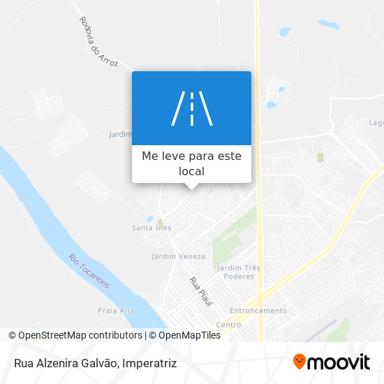 Rua Alzenira Galvão mapa