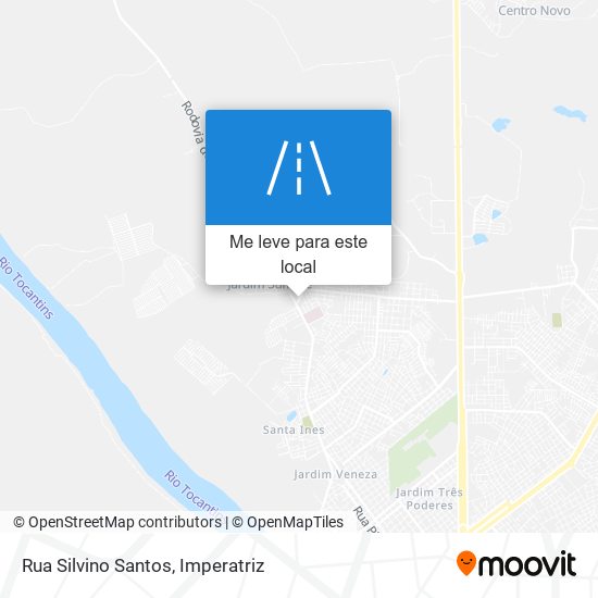 Rua Silvino Santos mapa