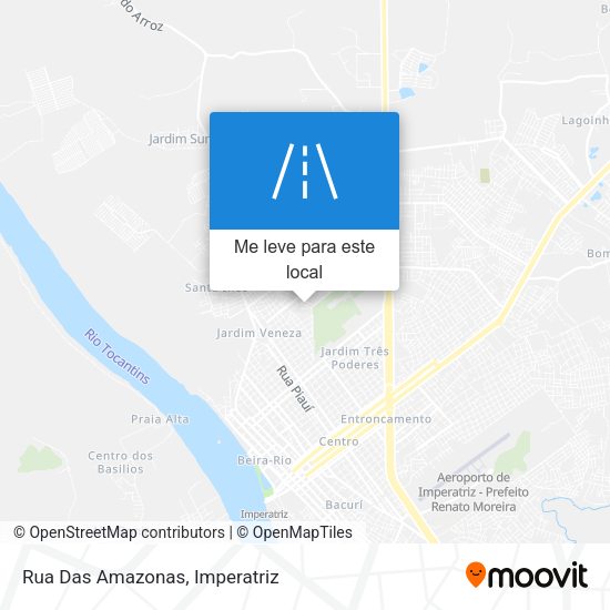 Rua Das Amazonas mapa