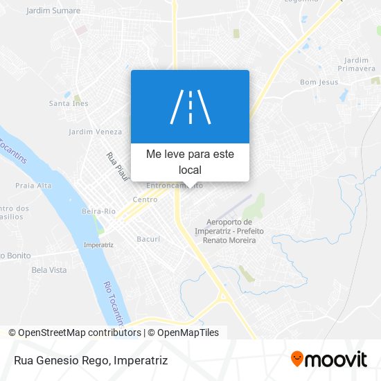 Rua Genesio Rego mapa