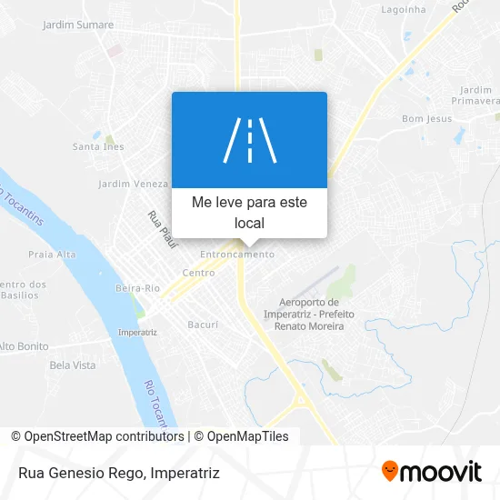 Rua Genesio Rego mapa