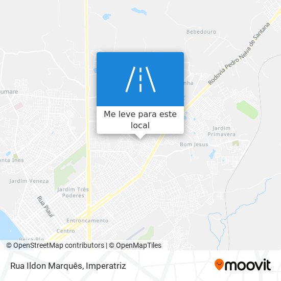 Rua Ildon Marquês mapa