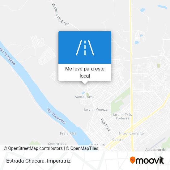 Estrada Chacara mapa