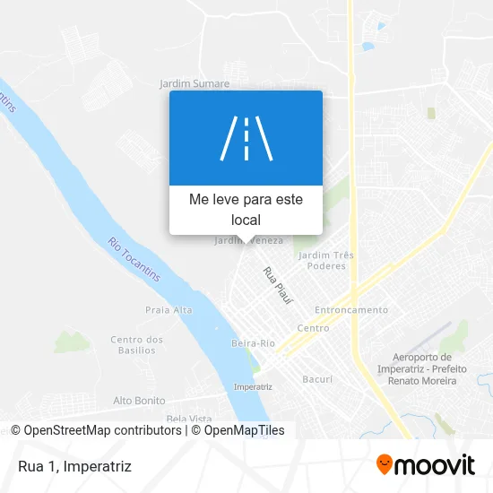 Rua 1 mapa