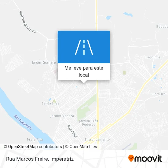 Rua Marcos Freire mapa