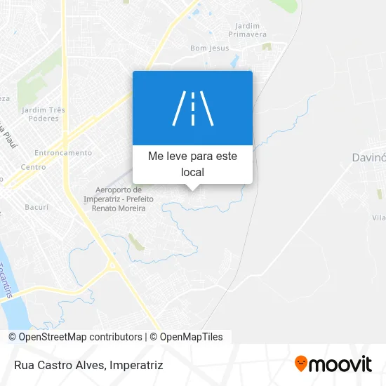 Rua Castro Alves mapa
