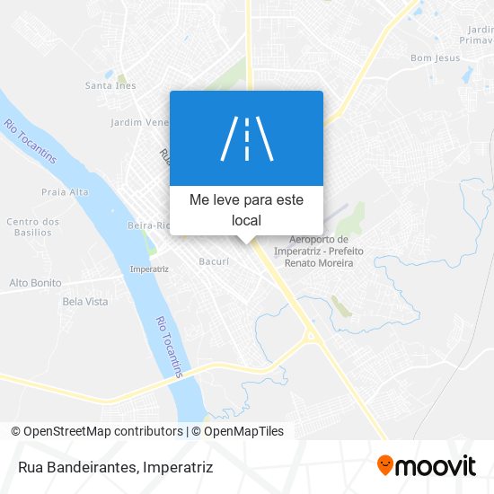 Rua Bandeirantes mapa