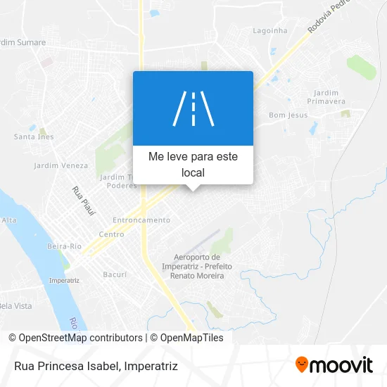 Rua Princesa Isabel mapa