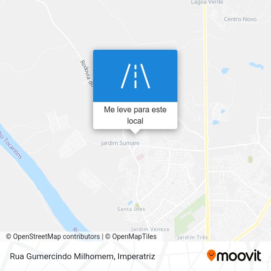 Rua Gumercindo Milhomem mapa