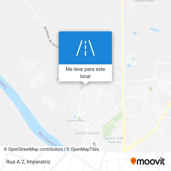 Rua A 2 mapa