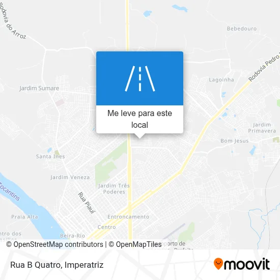 Rua B Quatro mapa