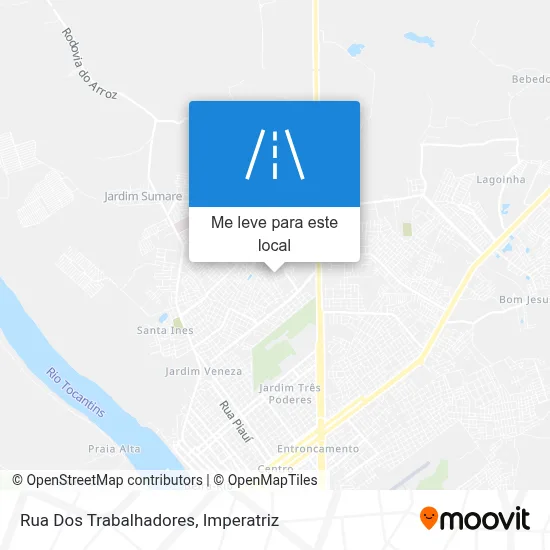 Rua Dos Trabalhadores mapa