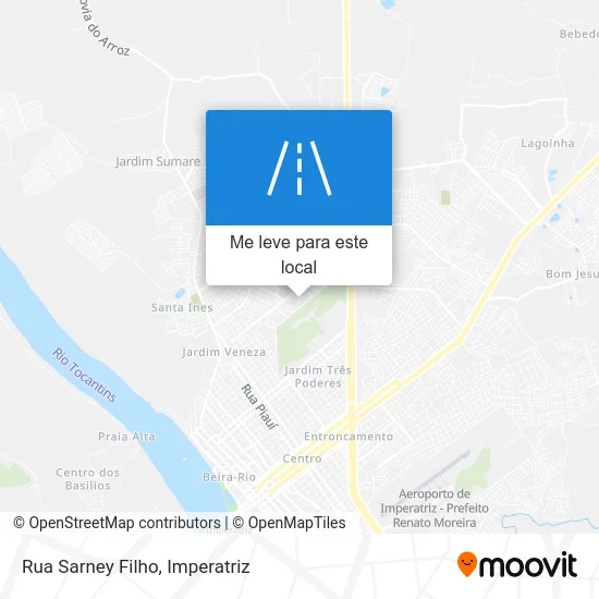 Rua Sarney Filho mapa