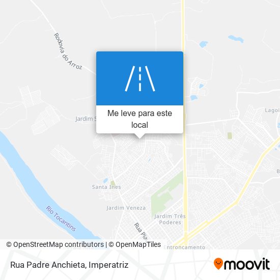 Rua Padre Anchieta mapa