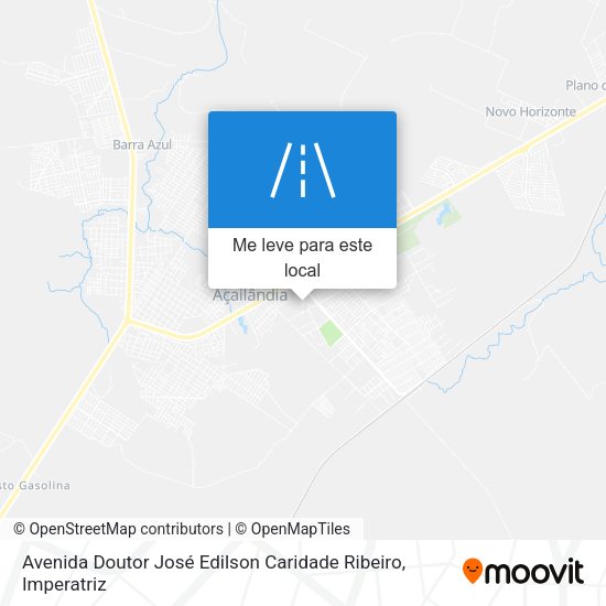 Avenida Doutor José Edilson Caridade Ribeiro mapa