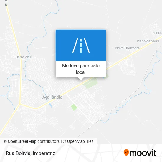 Rua Bolívia mapa