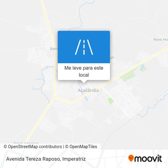Avenida Tereza Raposo mapa