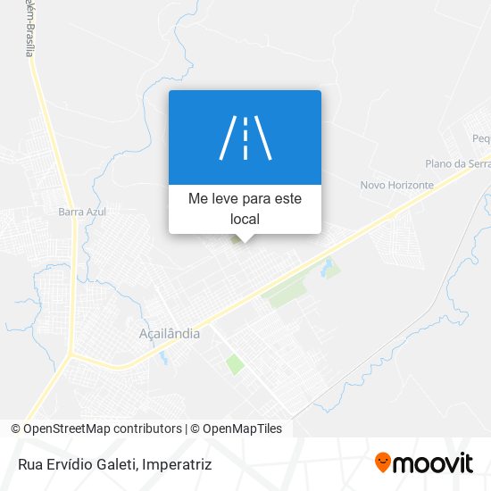 Rua Ervídio Galeti mapa
