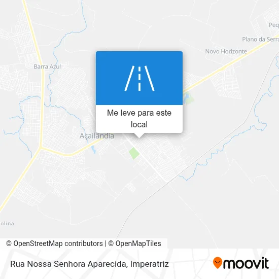Rua Nossa Senhora Aparecida mapa