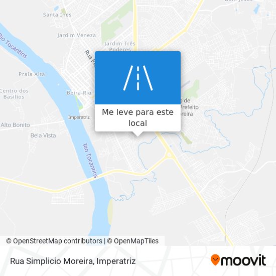 Rua Simplicio Moreira mapa