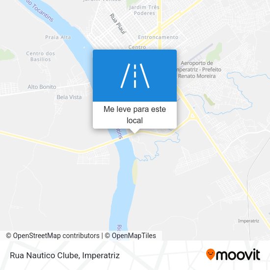Rua Nautico Clube mapa
