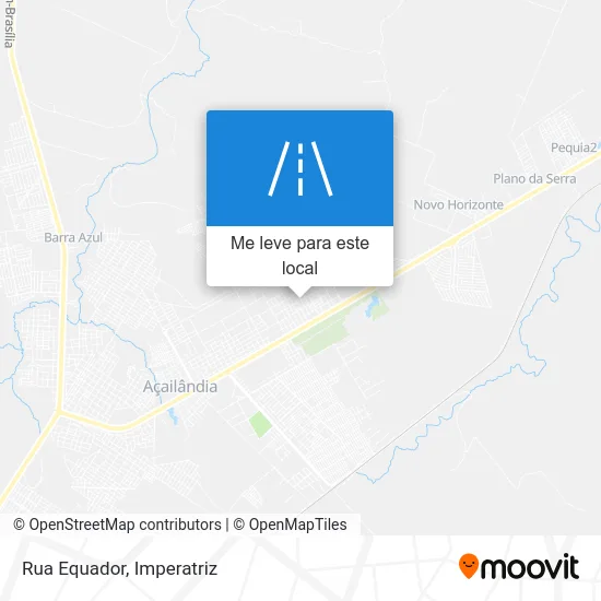 Rua Equador mapa