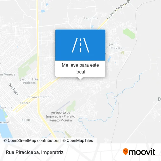 Rua Piracicaba mapa