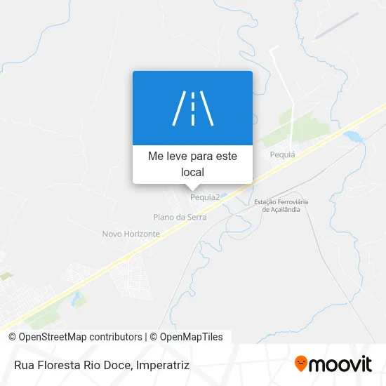 Rua Floresta Rio Doce mapa