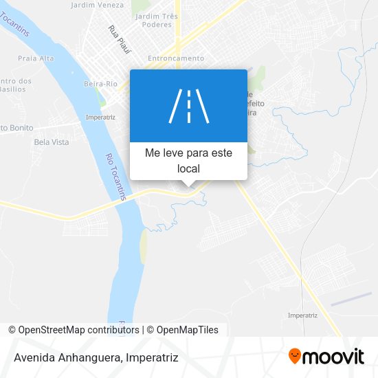 Avenida Anhanguera mapa