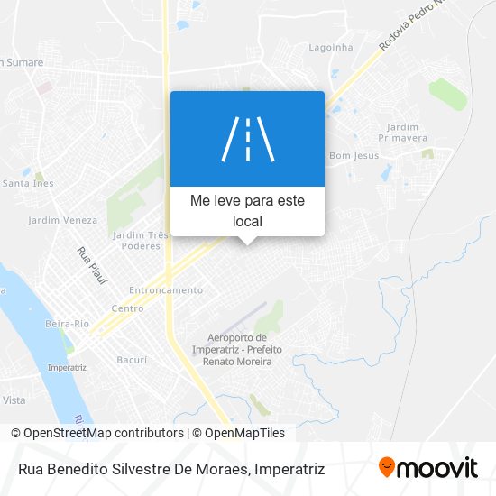 Rua Benedito Silvestre De Moraes mapa