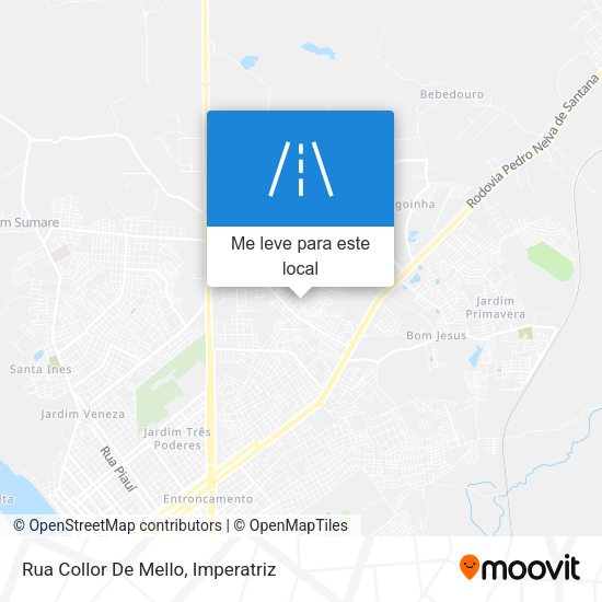 Rua Collor De Mello mapa