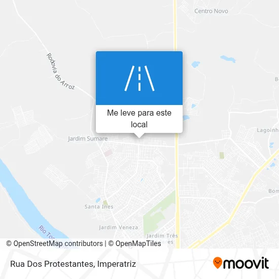 Rua Dos Protestantes mapa