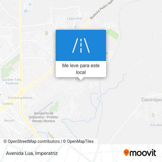 Avenida Lua mapa
