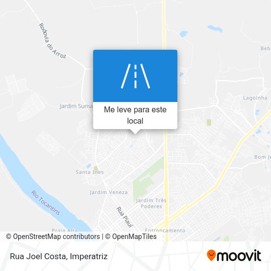 Rua Joel Costa mapa