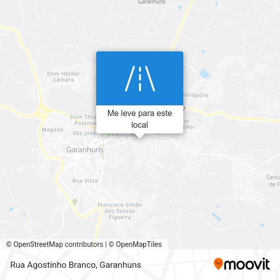 Rua Agostinho Branco mapa