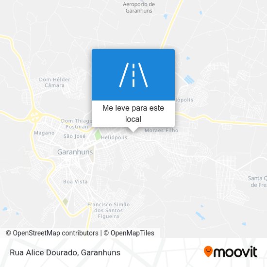 Rua Alice Dourado mapa